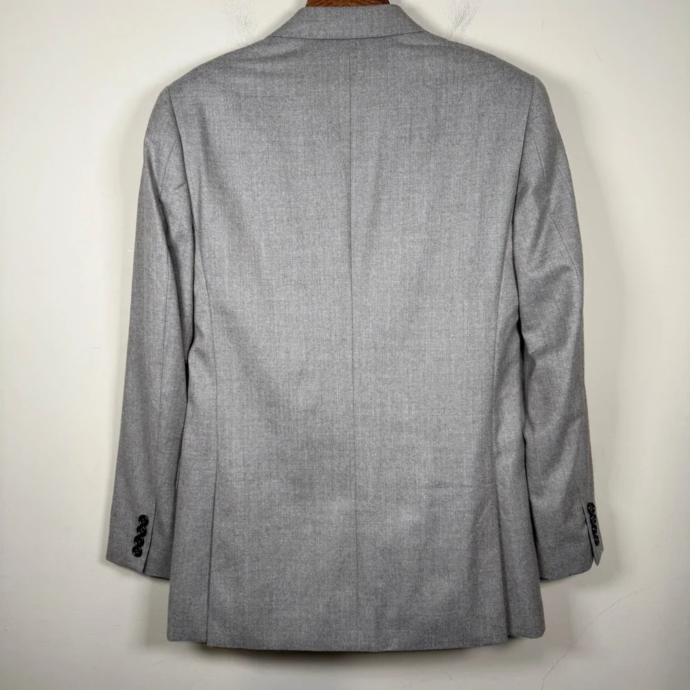 J. Crew Ludlow Vitale Barberis Canonico Flannel Slim 100% Wool Blazer 36R